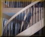 Red Oak 8-0 HT picture framed with metal balusters